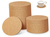 HOOWIFFY Cork Coasters Bulk Cork Coasters For Drinks 100Pcs V1189-WXFWAL-20260326-02413