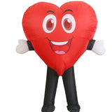 Valentine Heart Cartoon Costumes Air Model Inflatable Costume Funny Dress Up Props Halloween Party V1263-JX-7936