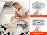 All-in-One Pet Grooming Vacuum Kit with Electric Clipper & Brushes for Dogs and Cats, Low Noise & V1107-CS-GDCWXCQ