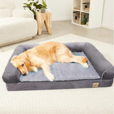 Medium Orthopedic Dog Bed with Bolster Comfort Mattress V767-P-XD178-M