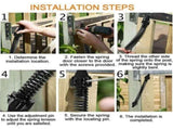 Spring Door Adjustable Door Outdoor Carbon Steel Spring Door Screw Garden Door V1237-ZY-715-336