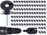 100s Black Electric Fence Insulator Screw-in Insulator Fence Ring Post Wood Post Insulator and 1 V1366-AZ2-W-05179