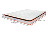 Dreamz 7 Zone Pocket Spring Mattress Medium Firm Queen MS1030-Q-AU