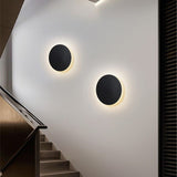 20CM Black Regular Eclipse Wall Light 2Pcs Stepless Dimming V1221-XM-LB441-GM31