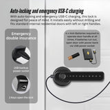 Tooleroo Digital Smart Door Lock Handle - 5in1 Keypad Home Entry Security System V238-SUPDZ-41175156031568