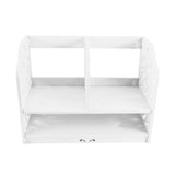 2 Tiers DIY Shelving CD Book Storage Box Unit Display Bookcase Shelf Home Office V1294-YM0901-GB-JYJJ17600SS