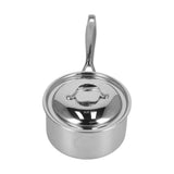 Sauce Pan 304 Stainless Steel Anti Slip Multipurpose Thicken Milk Pot with Lid for KitchenNatural V1294-YM0523-3118210298311