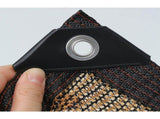 20m x 2m Fence Windscreen Privacy Screen Shade Cover Coffee Fabric Mesh Garden V63-931961