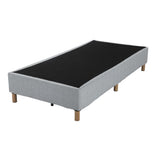 Metal Bedframe Mattress Foundation Single V264-BFS-207F-LGR-SL-1