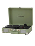 Crosley Cruiser Bluetooth Portable Turntable - Mint Bundled Crosley Record Storage Display Stand V398-CR8005FSS-MT4