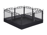 i.Pet Pet Dog Playpen Heavy-Duty Enclosure Multi-Configuration Indoor Outdoor Black PET-DOGPLAYPEN-H80-2IN1
