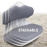 2X Slender Chair Posture Correction Seat Floor Lounge Padded Stackable GREY V274-FT-SLDC-GY-X2