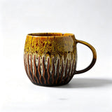 Stoneware Coffee Mug, Large Ceramic Mug 20 oz with Reactive Glaze Finish, Microwave and Dishwasher V1366-AZ2-W-23463
