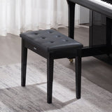 Piano Bench, 22" x 13.78" x 19", Keyboard Piano Chair with High-Density Padded Cushion, Storage V952-DCWXGQZDSMDR9NUMIV0