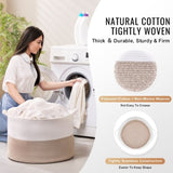 VEVOR Cotton Rope Storage Basket 87L Woven Blanket Basket 20 x 20 x 14 in V952-MZCWLYZTL22W2SO26V0