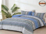Blue Nordic Stripe Haven Comforter Quilted Doona Set V745-MMPAB010904AJ3