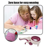 Knitting Machine,Children's Round Knitting Sewing Machine for DIY Scarf Bag Sweater Hat,Easy To V1192-AZ-W-31923