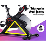 Everfit Spin Bike Exercise Bike Flywheel Cycling Home Gym Fitness Adjustable EB-B-SPIN-01-BK-DDS