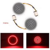 8pcs 1157 LED Turn Signals Front Rear 81 LED Lights Super Bright 1156 Bulbs Lens Kit 1986-2024 V1192-AZ-W-3845