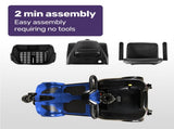 EQUIPMED FreeLite Mid-Sized Electric Foldable Mobility Scooter, Lithium Battery, Long Range and V219-HMBMSCEQ4LBB