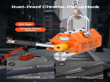 Magnetic Lid Lifter Dolly, 600 kg Pulling Capacity, Steel Dolly with Heavy Duty Magnet Lift and 2 V952-YCXPDTCZH132WKOWY001V0