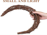 Tutuviw Rattan Crescent Moon Shaped Grapevine 11.8in Natural Rattan Vine Branch V1189-WXFWAL-20260319-00579