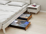 Under Bed Storage with Wheels, 650 x 460 x 180 mm Underbed Containers, Underbed Shoes Organizer with V952-CDCWKFTMBYDLATMLN001V0