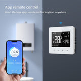 WiFi Wireless Smart Thermostat - For Water/Gas Boilers, LCD Screen, Programmable, Low Power V1265-JD-06