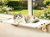 Cat Perch, 24.415in Cat Bed with Cushion, No Drilling, No Suction Cups Needed, Cat V1192-AZ-W-25019