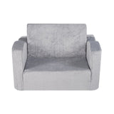 Baby Chair Foldable 2-in-1 Comfy Baby Lounger Couch Kids Sofa Grey V952-ETSF6354652INYQ5DV0