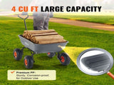 Dump Cart, Poly Garden Dump Cart with Easy to Assemble Steel Frame, Dump Wagon with 2-in-1 V952-SLZXTC600B005GQJAV0