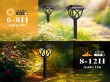4 Pack Solar Lights Outdoor Waterproof Garden Lights with Warm LED Light Landscape Lighting for Yard V1107-118-02706-WAR-4PACK