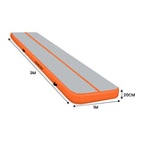 Powertrain Airtrack 20cm Thick 3m x 1m Inflatable Gymnastics Tumbling Mat Air Track - Orange IFM-HL-301-ORG