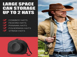 Hat Box for Travel - Crush Proof Cowboy Hat Holder Storage, Hard Travel Hat Carrier Case for Cowboy, V1258-DP02-F-932