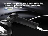 LED Handheld Spotlight Rechargeable Camping Hunting Flashlight Torch Spot Light V1308-DSZKI-809