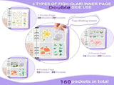 Sticker Organizer Binder Sticker Storage Display Book Reusable Sticker Book Collecting Album Sticker V1192-AZ-W-17338