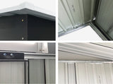 Giantz Garden Shed 1.62x0.86M Sheds Outdoor Storage Tool Workshop House Shelter Sliding Door SHED-FLAT-3X5-AB