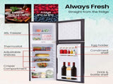GECKO 142L Upright Portable Fridge / Freezer, 12V/24V for Motorhome and Caravan, Black V219-CMPFRUGK14KA