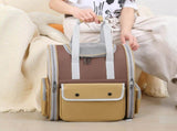 Green Portable Pet Carrier Backpack - Spacious, Breathable, and Travel-Friendly for Cats and Small V888-ELOSUNG21972