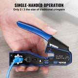 VEVOR RJ45 Crimp Tool Kit, Cat5e/Cat6/Cat6a Ethernet Crimper Crimp Pliers for 8-Pin Modular Plugs V952-WXYJQWLSJDZ28GPF7V0