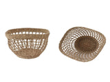 2PCS Woven Basket Handwoven Sea Grass Storage Basket for Flower Plant Farmhouse Home Decor V1294-YM0706-3117230158611