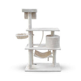 158cm Cat Tree Scratching Post Scratcher Pole Gym Toy House Furniture Multilevel - beige V610-CAT52007-BEI