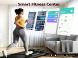 Everfit Walking Pad Treadmill 2 in 1 Foldable Under Desk for Home Gym With 38cm Belt With APP TMILL-380-FD-BK