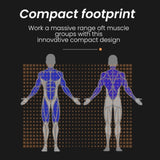 PROFLEX Multi-Station Home Gym Set with 98lbs Weight Plates- M8000 V219-FTNMFGPRFBM8M