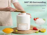 Shaved Ice Machine, Manual Ice Shaver Machine Snow Cone Machine with Ice Mold Box for Kitchen and V1192-AZ-W-3194
