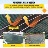 Pool Safety Fits 20x40ft Rectangle Inground Safety Pool Green Mesh Solid Pool Safety V952-YYCM20X40YCYCG001V0