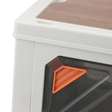 Foldable Stackable Storage Bins Multipurpose Large Capacity Plastic Storage Box with Lids for V1294-YM0901-3117240235411