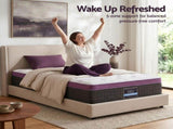 Giselle Single Euro Top Mattress Firm Pocket Spring Edge Support MATTRESS-E-LAVENDER-35-S