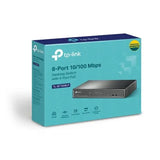 TP-Link TL-SF1008LP 8-Port 10/100Mbps Desktop Switch with 4-Port PoE, Up To 41W For all PoE Ports V1202-V2-NWTL-SF1008LP