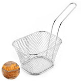 8 Pack Stainless Steel Mini Fry Baskets, Serving Holders for Fries, Snacks, Restaurants, Pubs, V1189-LC-HW-00528